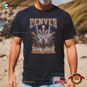 Retro Denver Broncos Football Overdogs T-shirts