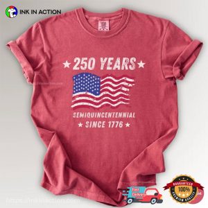 Retro USA 250 Years Semiquinncentennial 1776 Comfort Colors Shirt 1 InkInAction.com