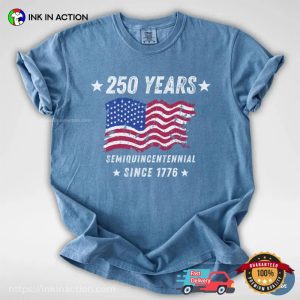 Retro USA 250 Years Semiquinncentennial 1776 Comfort Colors Shirt 2 InkInAction.com