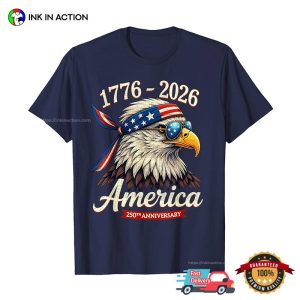 Retro USA Eagle 1776 2026, america 250 celebration Shirt 2 InkInAction.com