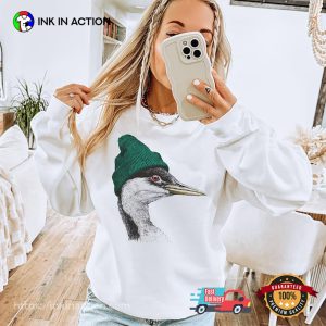 Retro Western Grebe Wearing Beanie Bird Lover T-shirts Retro Western Grebe Wearing Beanie Bird Lover T-shirts