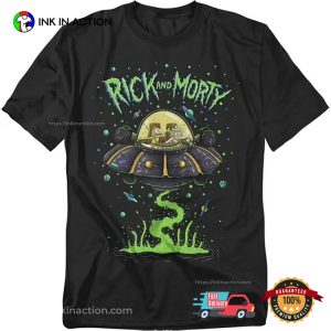 Rick And Morty UFO Anime T-shirt