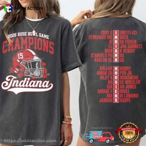 Rose Bowl Champions Indiana Hoosiers Football Comfort Colors Shirt Rose Bowl Champions Indiana Hoosiers Football Comfort Colors Shirt