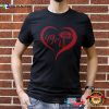 San Francisco 49ers Football Heart T-shirt