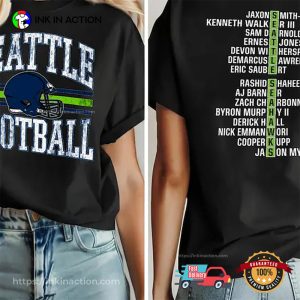 Seattle Football Players Name NFC 2 Sided Shirt
