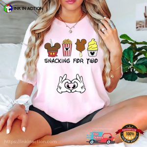 Snacking For Two Disney Vacation Pregnancy Tee Shirt