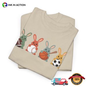 Sports Easter Bunny, easter gifts Tee 2 InkInAction.com