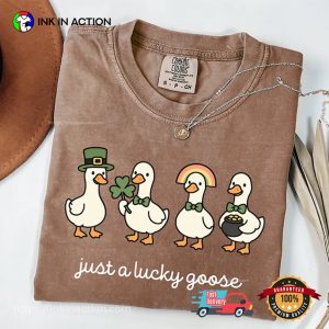 St Patrick Goose Happy Saint Patricks Day Comforts Colors Tee