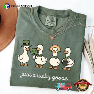 St Patrick Goose Happy Saint Patricks Day Comforts Colors Tee St Patrick Goose Happy Saint Patricks Day Comforts Colors Tee