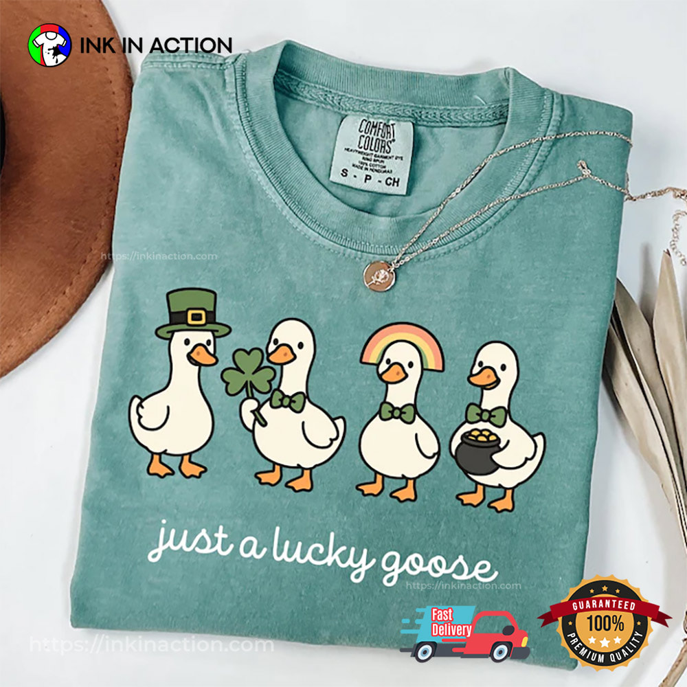 St Patrick Goose Happy Saint Patricks Day Comforts Colors Tee St Patrick Goose Happy Saint Patricks Day Comforts Colors Tee