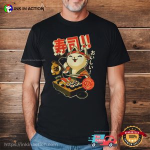 Sushi And Ramen Cute Japan Cat Shirt