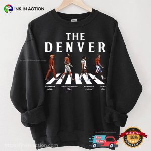 The Denver Walking Abbey Road, Broncos Football Signatures Tee