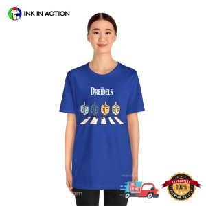 The Dreidels Beatles Funny Jewish Pop Culture T Shirt 3 InkInAction.com