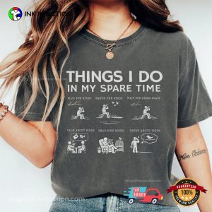 Things I Do Spare Time Bird Nerd Comfort Colors T shirt 4 InkInAction.com