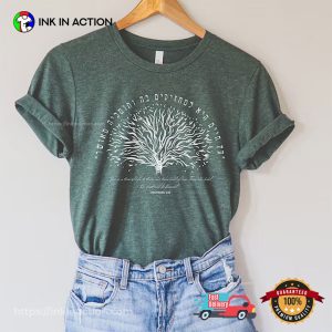 Tree Of Life Verse In Hebrew purim holiday traditions T shirt 3 InkInAction.com