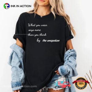 UNSPOKEN Quotes recyclables Comfort Colors Tee 2 InkInAction.com