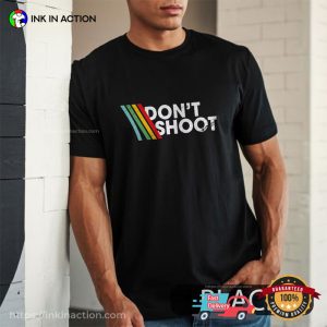 Vintage ARC Stripes DON'T SHOOT Gaming T shirt 4 InkInAction.com