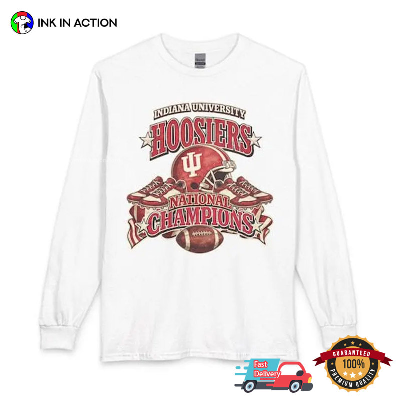 Vintage National Champions Indiana Hoosiers University Shirt Vintage National Champions Indiana Hoosiers University Shirt