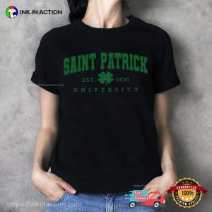 Vintage Saint Patrick University Shirt Vintage Saint Patrick University Shirt