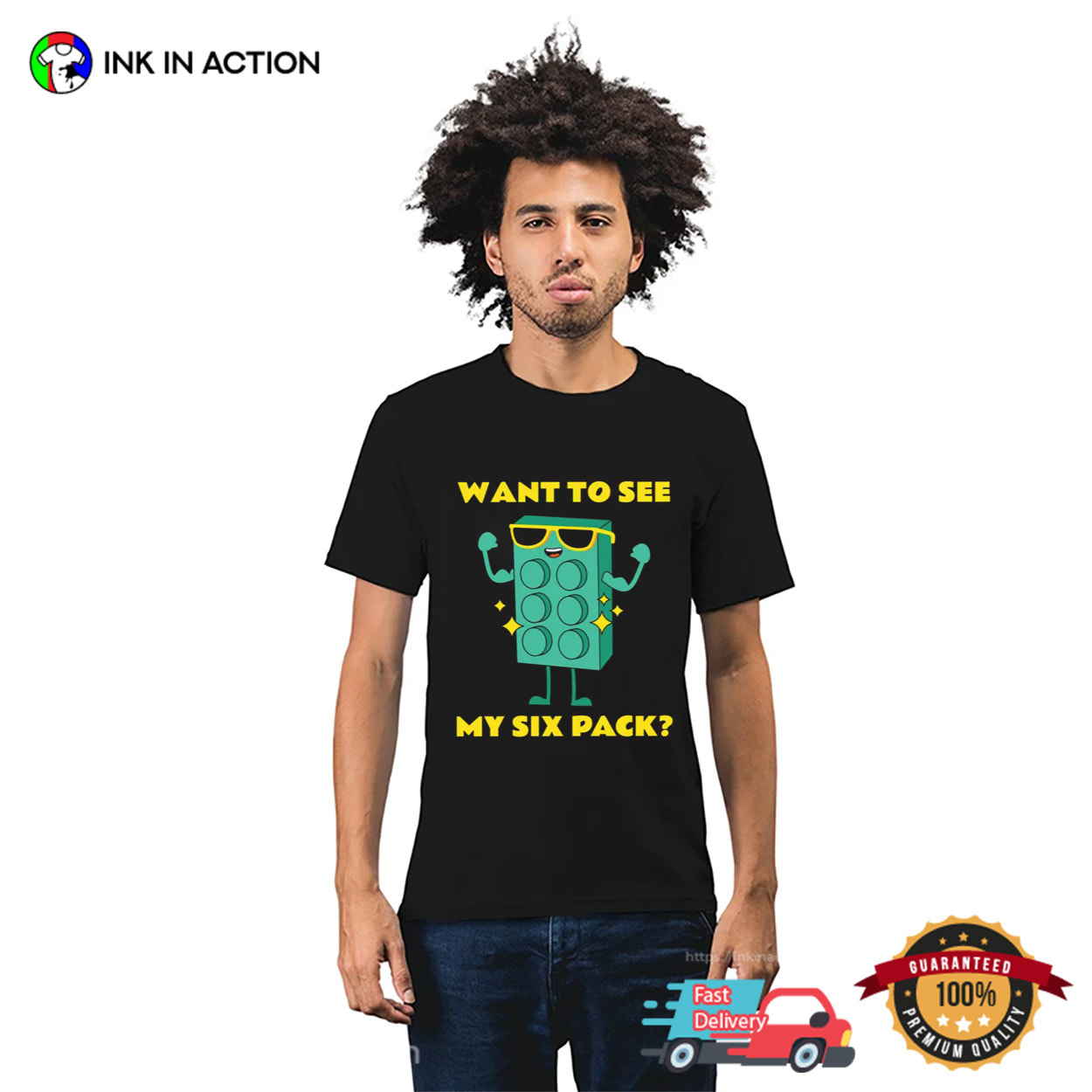 Want To See My Six Pack Funny Bricks Lover T-Shirt Want To See My Six Pack Funny Bricks Lover T-Shirt