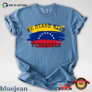 We Stand With Venezuela Comfort Colors Tee 1 InkInAction.com