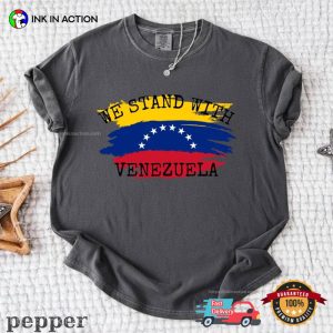 We Stand With Venezuela Comfort Colors Tee 2 InkInAction.com