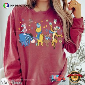 Winnie The Pooh Hanukkah Menorah Disney Jewish Holiday Shirt 2 InkInAction.com