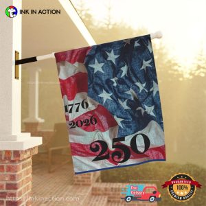 america's 250 birthday Decor Flag 1 InkInAction.com