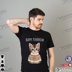 Jewish Celebration Of Purim Cat Gift T-shirt Jewish Celebration Of Purim Cat Gift T-shirt