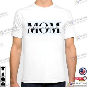 Personalized Mother’s Day Gifts Mom Split Name Frame T-shirt Personalized Mother’s Day Gifts Mom Split Name Frame T-shirt
