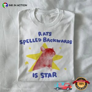 rats spelled backwards is star funny animal t shirt 1 InkInAction.com