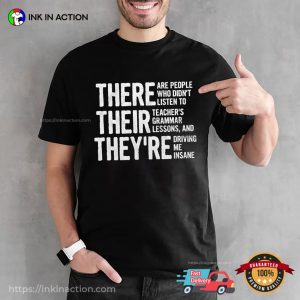 School Teacher Student Gift Funny Grammar T-shirt School Teacher Student Gift Funny Grammar T-shirt