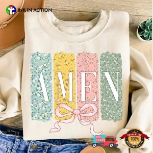 Amen Coquette Bow Christian Easter Shirt 3 InkInAction.com