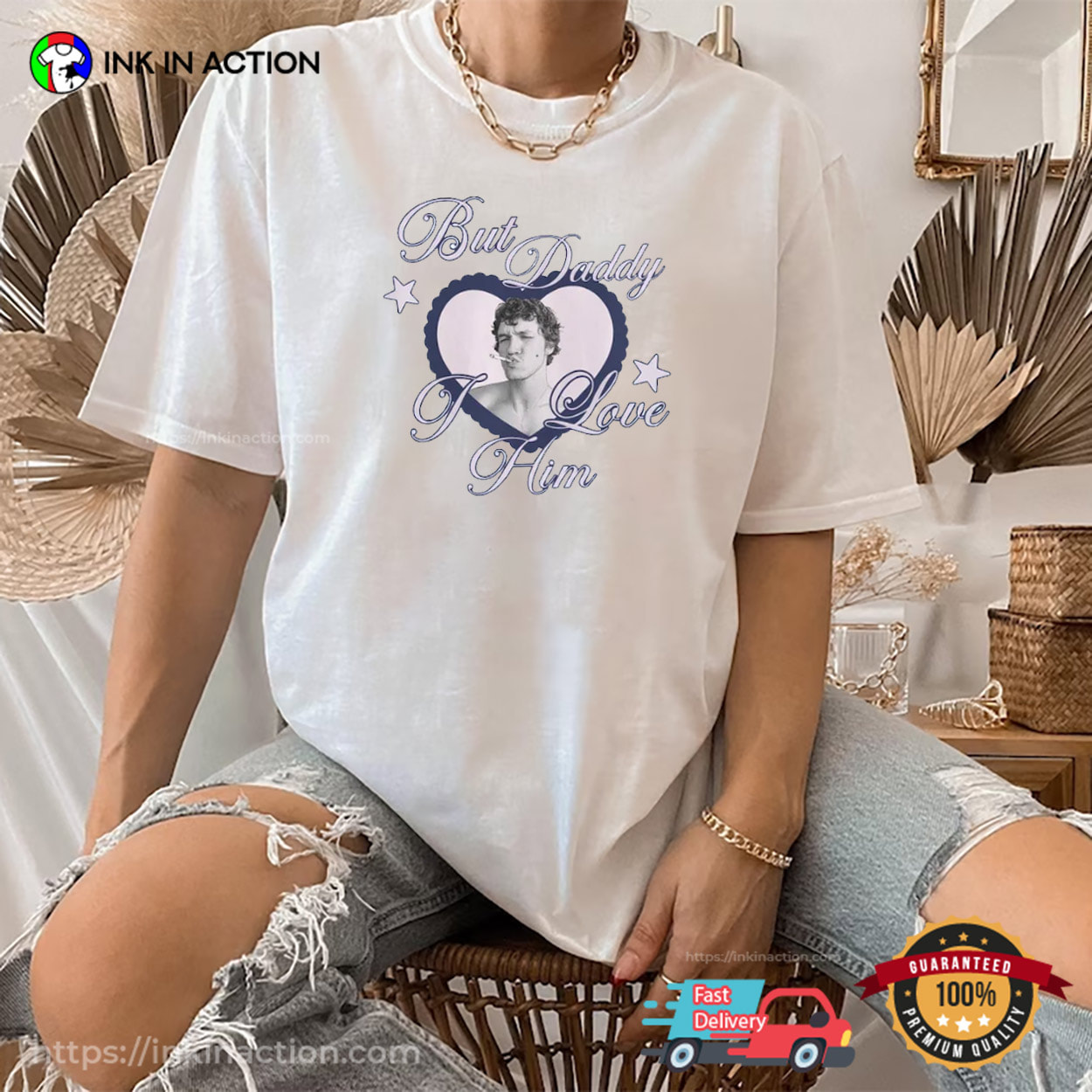 But Daddy I Love Him, Ilya Connor Fan Graphic Tee But Daddy I Love Him, Ilya Connor Fan Graphic Tee