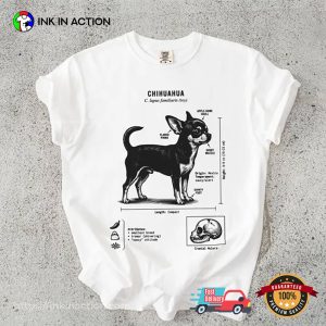 Chihuahua Anatomy Dog Comfort Colors Tee 1 InkInAction.com
