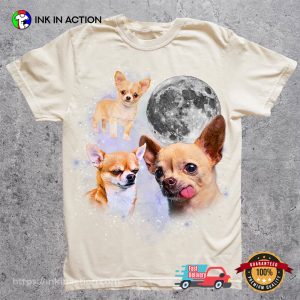 Chihuahua To The Moon Cute Dog Comfort Colors Tee 3 InkInAction.com