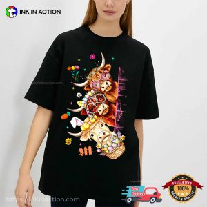 Cows Love Eggs easter flowers Shirt 2 InkInAction.com