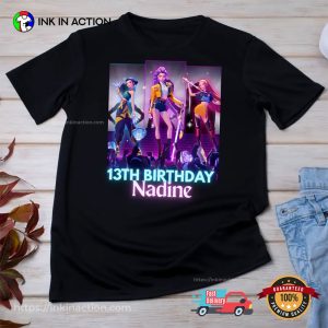 Custom Kpop Demon Hunter Birthday Comfort Colors Tee