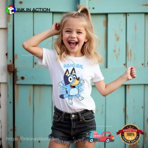 Custom Name Bluey Family Cartoon Shirt