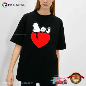 Cute Snoopy Valentine Heart Shirt 2 InkInAction.com