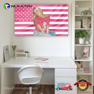 Disney Freya Skye Pink USA Flag 1 InkInAction.com