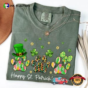 Dog Paw Happy St. Patrick’s Day Comfort Colors Tee Dog Paw Happy St. Patrick’s Day Comfort Colors Tee