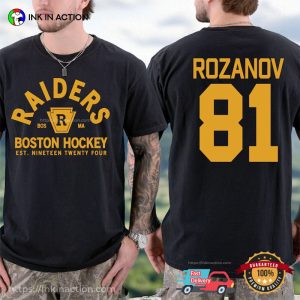Ilya Rozanov 81 Boston Hockey Fan Gift 2-sided Shirt Ilya Rozanov 81 Boston Hockey Fan Gift 2-sided Shirt