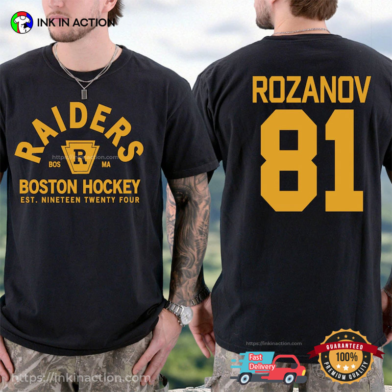 Ilya Rozanov 81 Boston Hockey Fan Gift 2-sided Shirt Ilya Rozanov 81 Boston Hockey Fan Gift 2-sided Shirt