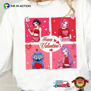Kpop Demon Hunter Huntrix Valentine Shirt 3 InkInAction.com