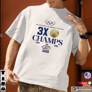 Olympic USA Men’s Ice Hockey 3X Champions Shirt