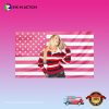 Pink Freya Skye USA Flag