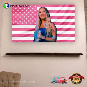 Pop Star Freya Skye Pink USA Flag 2 InkInAction.com