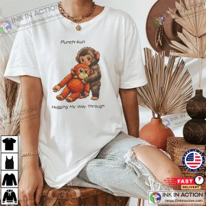 Punch kun Hugging My Way Through Viral Punch Monkey Shirt 1 InkInAction.com