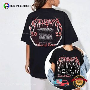 Stray Kids 2025 World Tour 2 Sided Shirt Stray Kids 2025 World Tour 2 Sided Shirt
